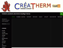 Tablet Screenshot of creatherm.fr